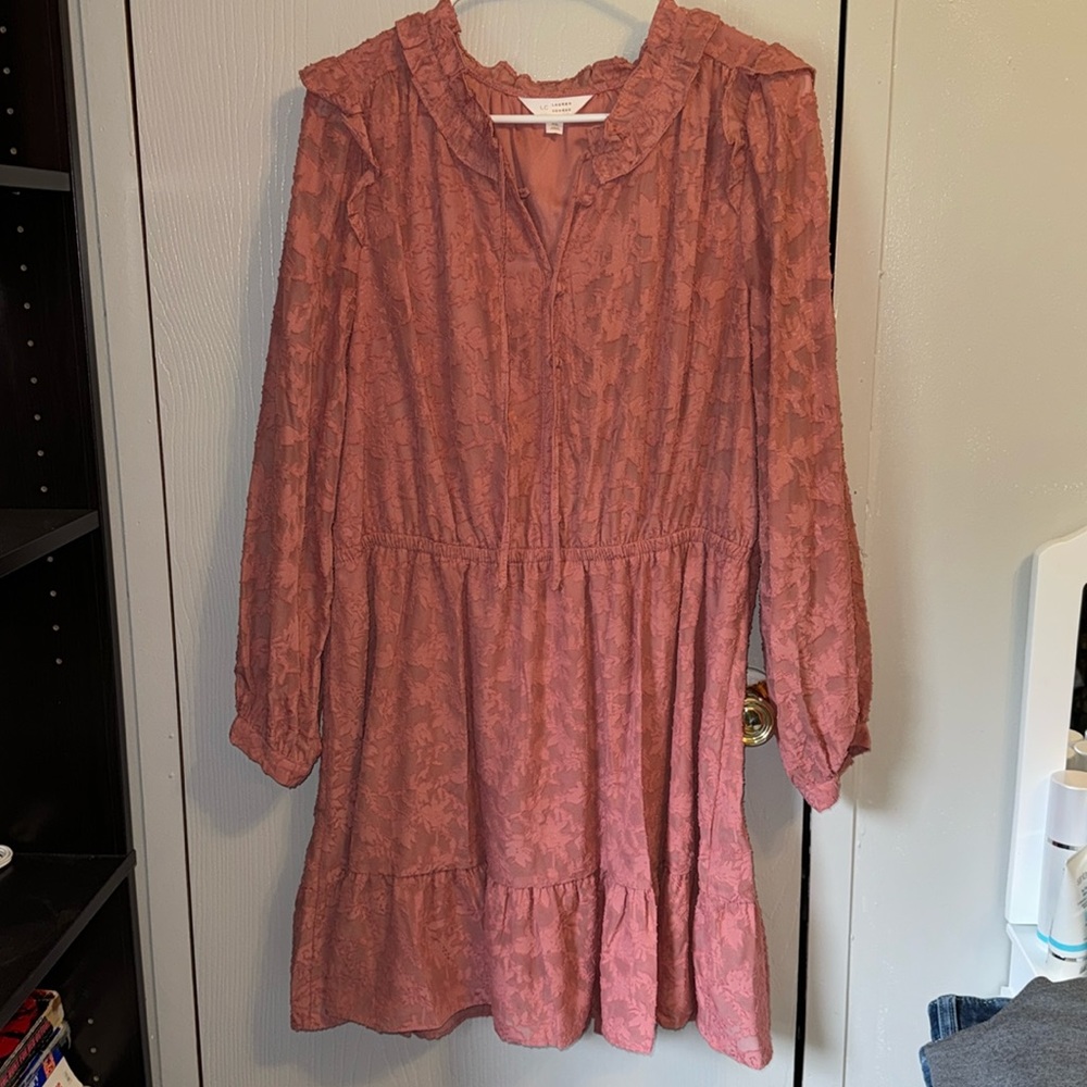 Pink Lauren Conrad Dress Size XL